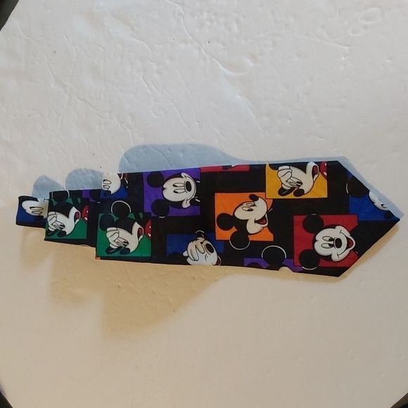 Mickey Mouse Tie Disney Multi-Color Cartoon Expressions Comic - Picture 4 of 7